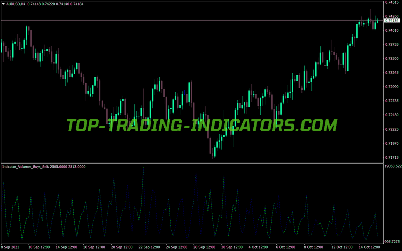 Volumes Buy Sell MT4 Indicator